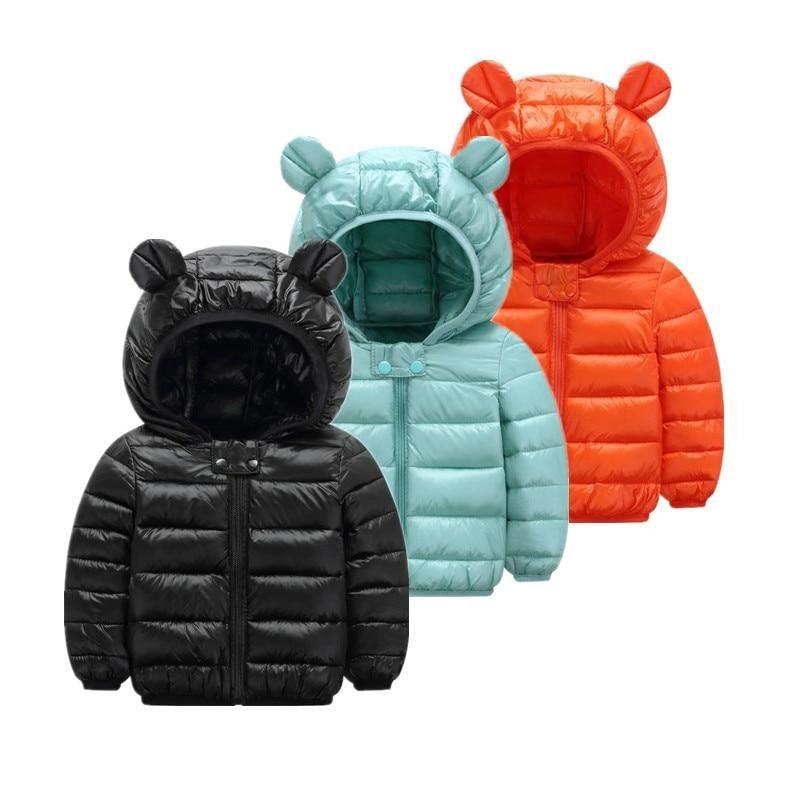 Jaqueta Infantil Puffer com Capuz - Basic Colors - NebulosaShops 