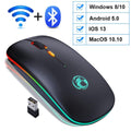 Mouse Wireless Bluetooth RGB Recarregável iMice - NebulosaShops 